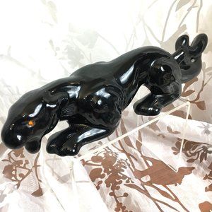 * MCM 50’s - 60’s Stalking Black Panther Leopard Cat Figure Vintage Collectible